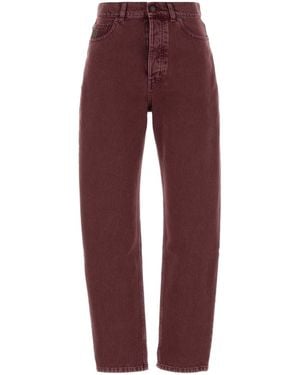 Chloé Tyrian Denim Jeans - Red