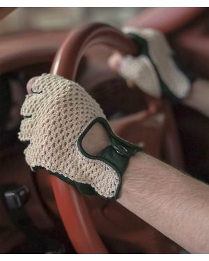Larusmiani Driving Gloves Ken Miles Automotive - Brown