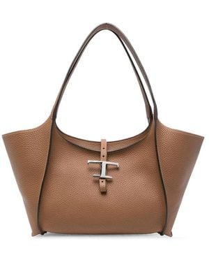Tod's Tote Bag T Timeless Leather Calf - Brown