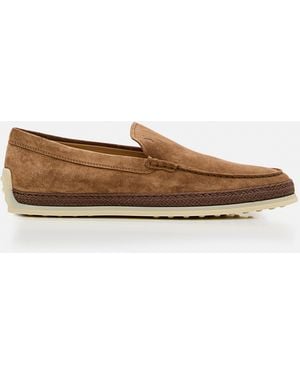 Tod's Tods Flat Shoes Calfskin Leather - White