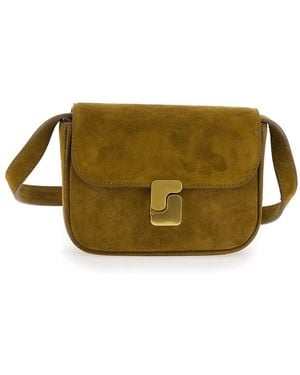 Soeur Belt Bag Bell With Cotton Details For Crossbody - Green