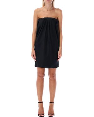 Saint Laurent Strapless Mini Dress - Black