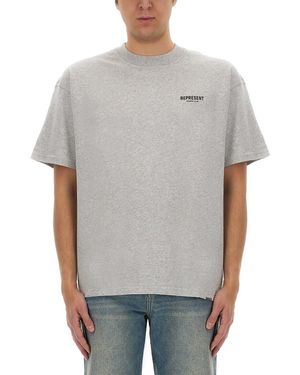 Represent T-Shirt With Logo - Gray
