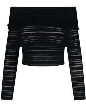 ANDREA ADAMO Top Viscose Polyamide Polyester - Black