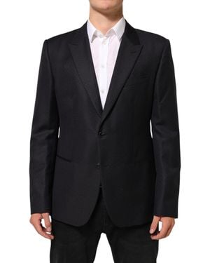 Dolce & Gabbana Wool 2 Buttons Suit Jacket Blazer Wm+Wo - Black