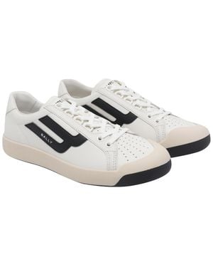 Bally Sneakers Calf Leather/Rubber Sole - White