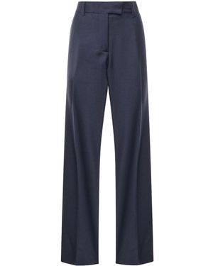 Miu Miu Miu Rtw Mohair Virgin Wool - Blue