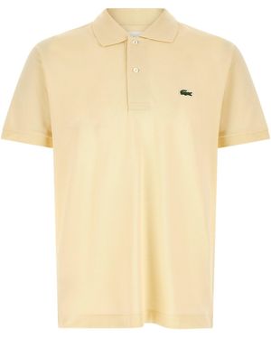 Lacoste Logo-Patch Cotton Piqué Polo Shirt - Natural