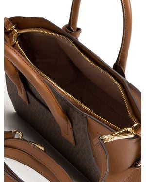 Michael Kors Satchel Bag 89.Coated Canvas Satchel-Bags - Brown