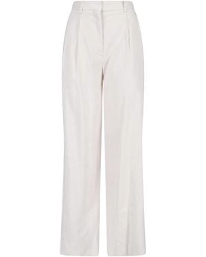Lardini Trousers Linen - White