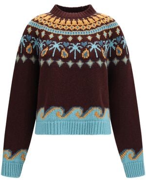 Alanui Sweet Winter Wool Jumper Fleece Ovis Aries - Black