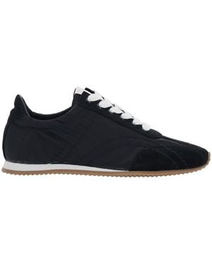 TOTEME Low-Top Sneakers Flex Suede Sneakers - Black