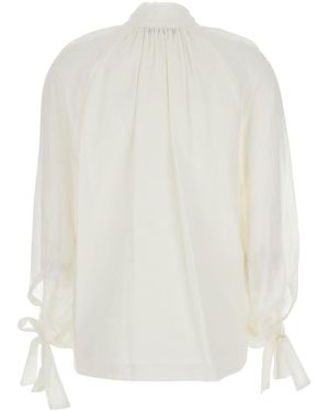 Tela Pascal Classic Collar Cotton Shirt For - White