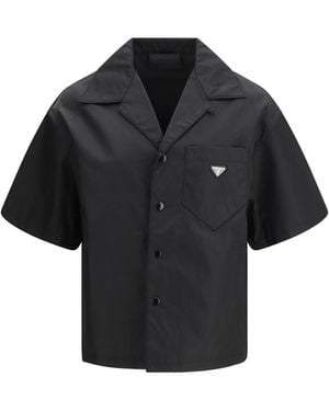 Prada Short-Sleeve Re-Nylon Shirt - Black