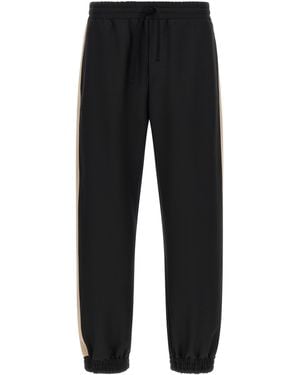 Valentino Garavani Polyester Athletic Trousers - Black