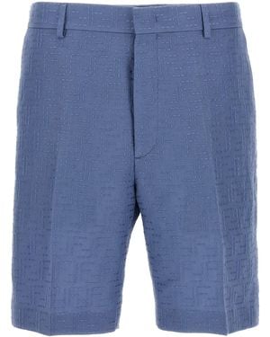 Fendi Bermuda Jacquard Ff - Blue