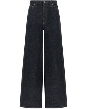KHAITE Cotton Flared Jeans Clothing - Blue