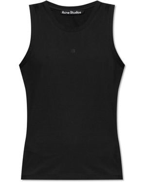 Acne Studios Top With Logo - Black