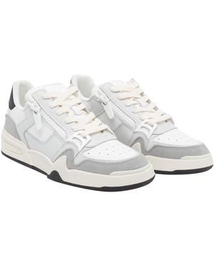 Giuseppe Zanotti Calf Leather/Rubber Sole - White