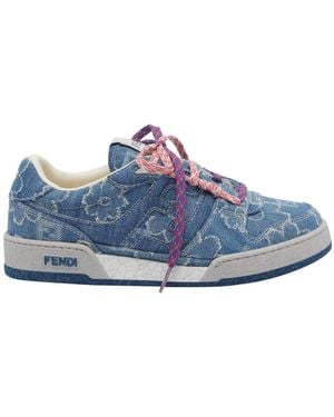 Fendi Match Trainers - Blue