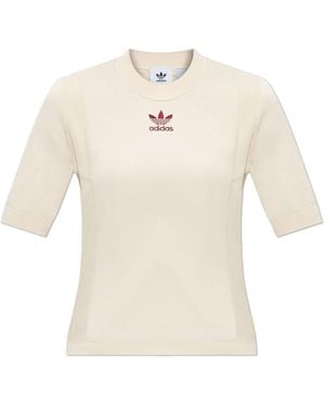 adidas Originals X Wales Bonner Knitted Short-Sleeved Top - White