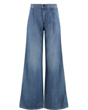 ASKK NY Cropped Jeans Cotton-Linen - Blue
