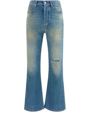 Amiri Blue Cotton Flared Jeans