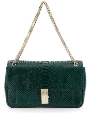 Tom Ford Crossbody Bag Snake-Effect Leather Calf Shoulder - Green