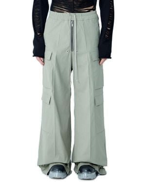 Rick Owens Wide-Leg Cargobelas Drawstring Trousers - Green