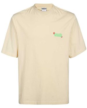 Marcelo Burlon Cotton T-Shirt - Natural