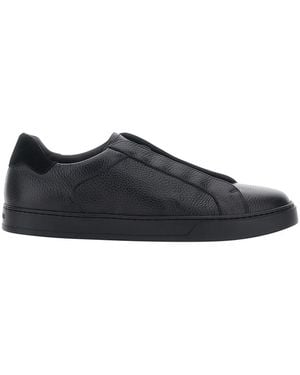 Doucal's Trainers Spencer Calf Leather Trainers - Black