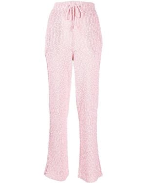 Ferragamo Drawstring-Fastening Waist Trousers - Pink
