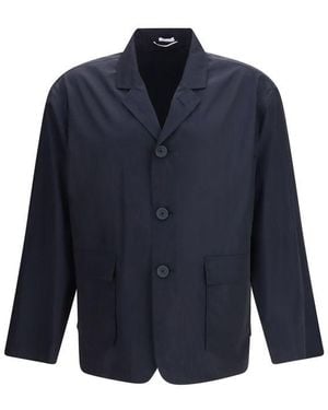 Thom Browne Polyester Coat Clothing - Blue