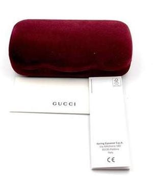 Gucci Gg1687O Linea Gg Logo 003 Recycled Acetate Occhiali Da Vista - Red