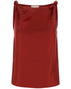 Loulou de Saison Twill Remy Top - Red