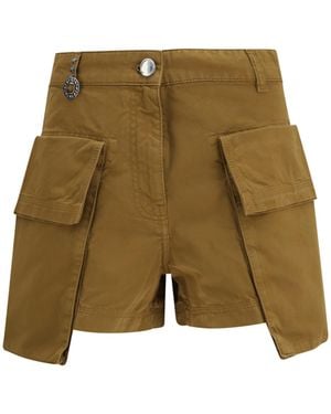 Pinko Kiwi Cargo Shorts Cotton Bermuda - Green