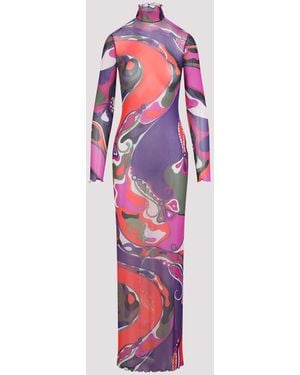 PUCCI Tulle Long Dress - Pink