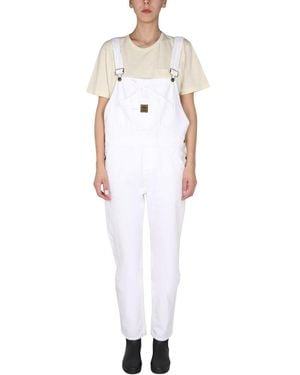 Washington DEE-CEE U.S.A. Washington Dee Cee Denim Overalls Jumpsuit - White
