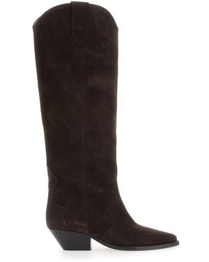 Isabel Marant Boots Denvee Suede - Black