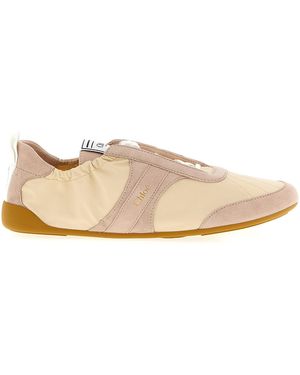 Chloé Lace Up Trainers - Natural