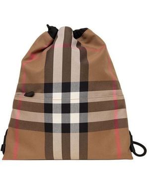 Burberry Backpack Cotton - Brown