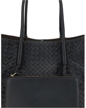 Bottega Veneta Tote Bag Pinacoteca Calf Leather Shoulder - Black