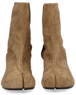 Maison Margiela Leather Tab Boots Body - Natural