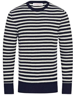 Orlebar Brown Ned Classic Stripe-276054-- Sand, ,Tan Clothing - Blue