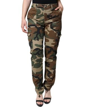 Dolce & Gabbana Camouflage Cargo Pants - Green