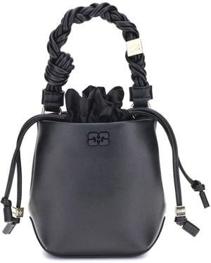 Ganni Bou Mini Bucket Bag - Black