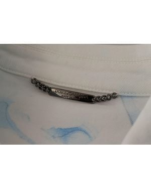 Dolce & Gabbana Cotton Logo Embroidery Denim Jacket Elastane Clothing - Grey