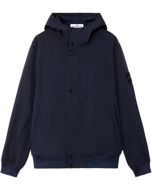 Stone Island Light Soft Shell-R E.Dye Technology Jacket - Blue