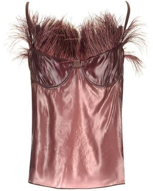 Ferragamo Organza Top - Pink