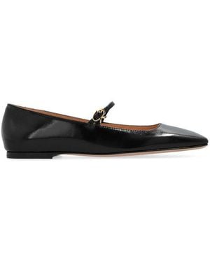 Gianvito Rossi Calfskin Ballet Flats - Black